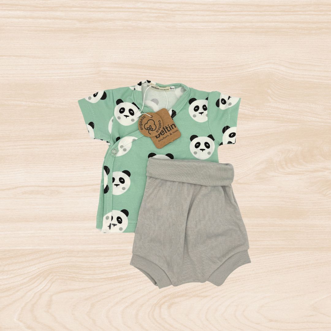 Conjunto manga corta y ranita TOMY MINT