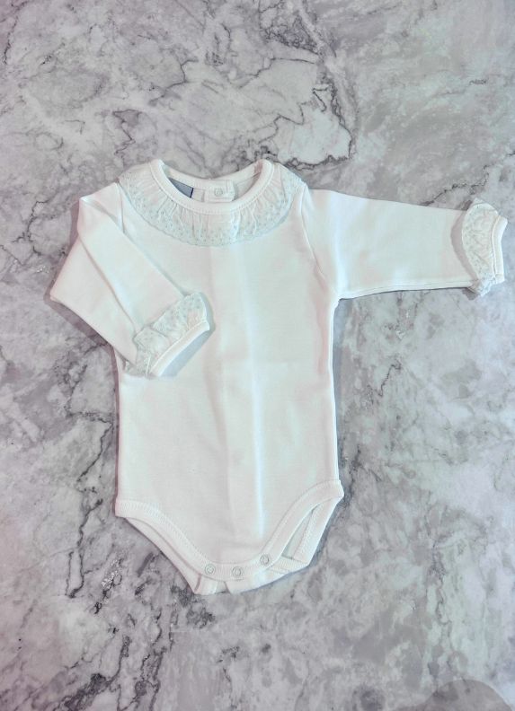 Body cuello batista azul celeste
