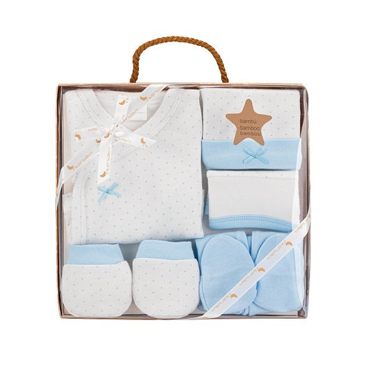 SET REGALO 5 PCS TOPOS BAMBÚ AZUL