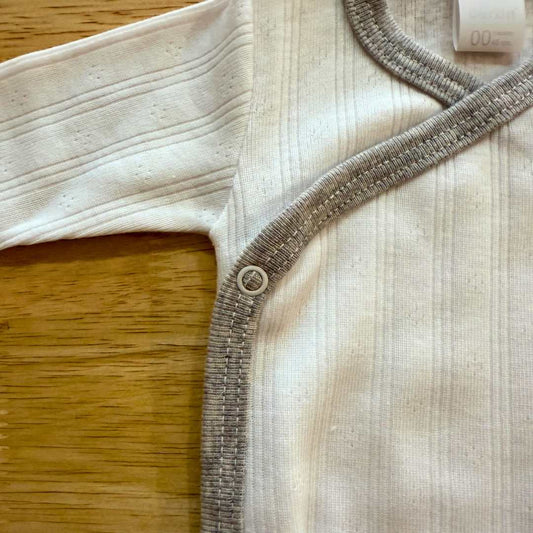 Body manga larga prematuro canalé