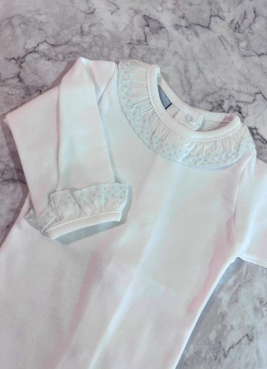 Body cuello batista azul celeste