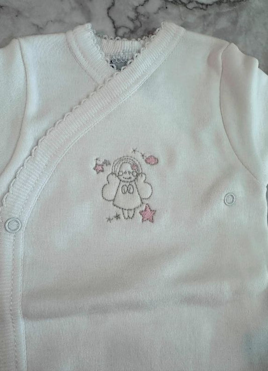 Body cruzado prematuro angelito rosa