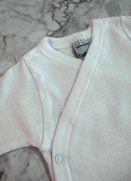 Body cruzado prematuro puntitos rosas