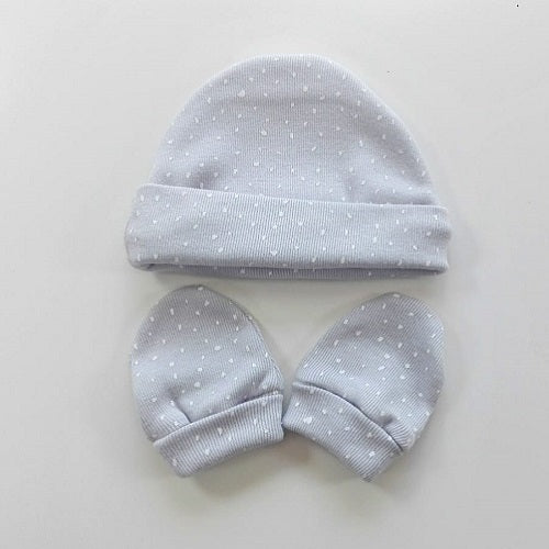 Gorro para recién nacido gris