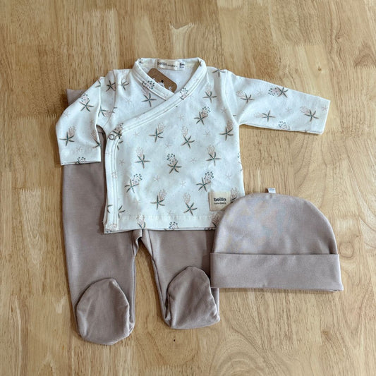 Set Primera Puesta Estel con gorrito y arrullo