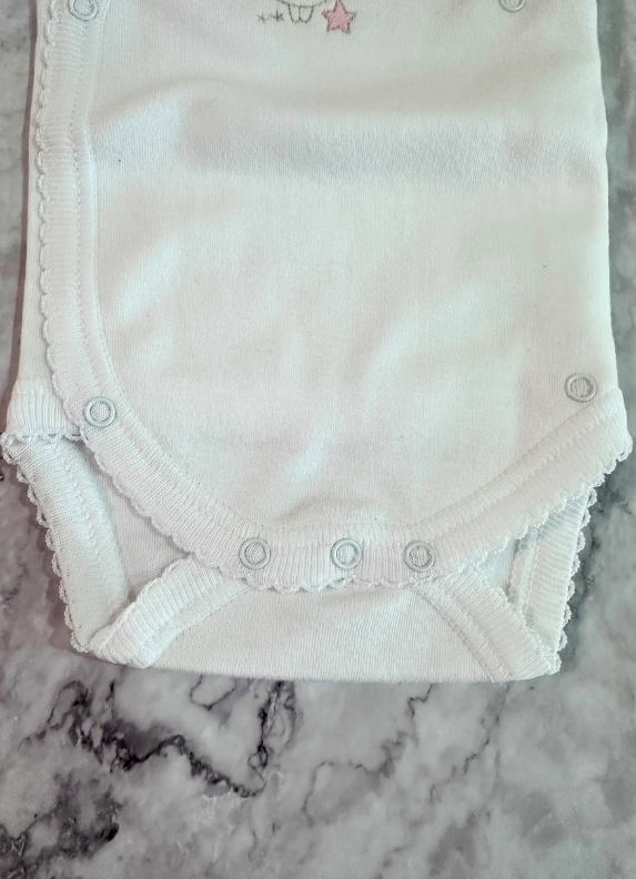 Body cruzado prematuro angelito rosa
