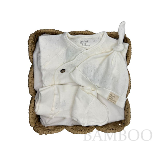 Primera Puesta Canalé Blanco Algodón Orgánico