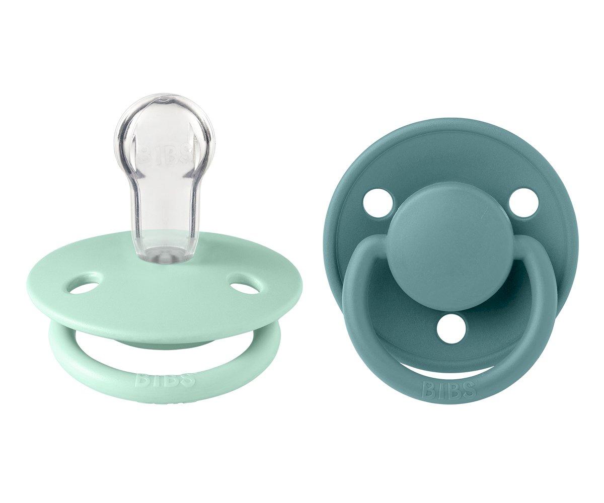 2 Chupetes BIBS De Lux Nordic Mint/Island Sea Silicona