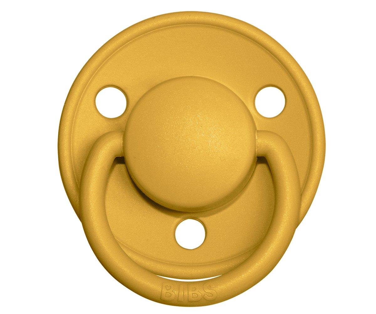 2 Chupetes BIBS De Lux Mustard/Petrol Silicona