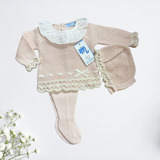 Canastilla conjunto NUDE con toquilla a juego