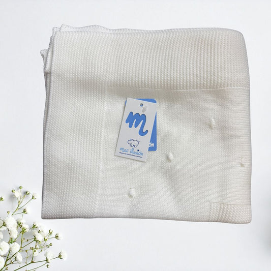 Canastilla Conjunto BLANCA con toquilla a juego