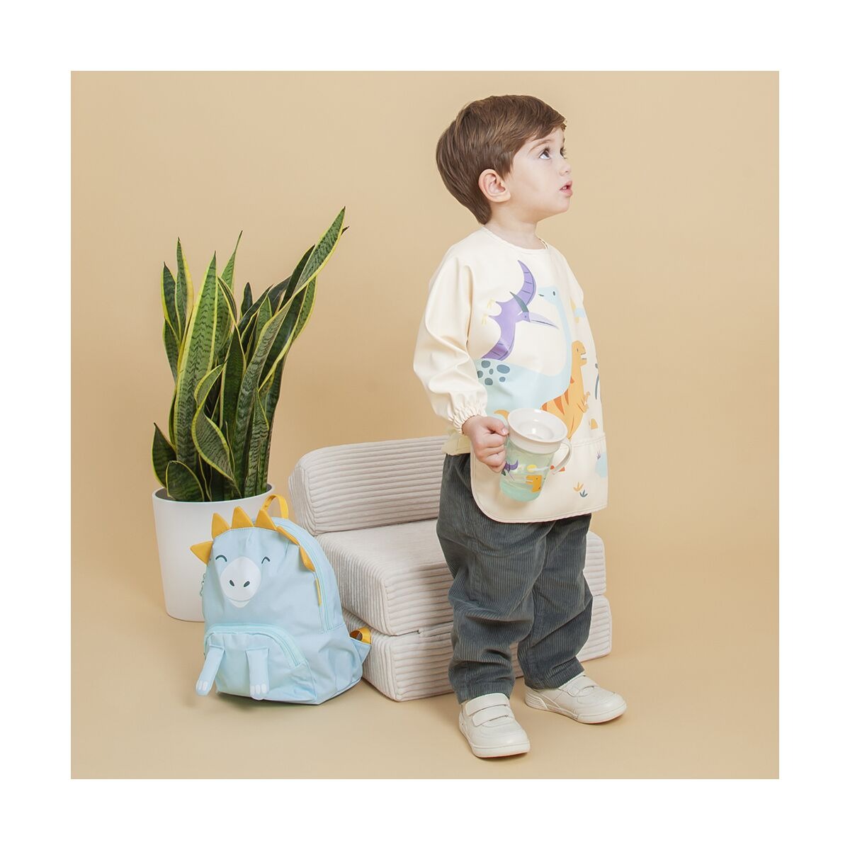 Babero mangas Soft Biby Jurassic