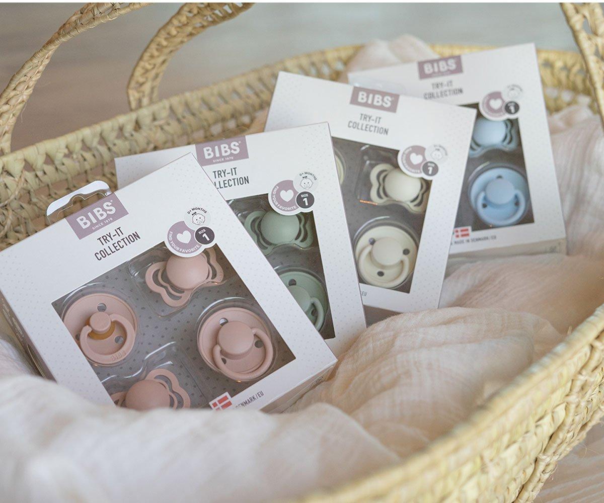 Pack Chupetes BIB Try-It Baby Blue