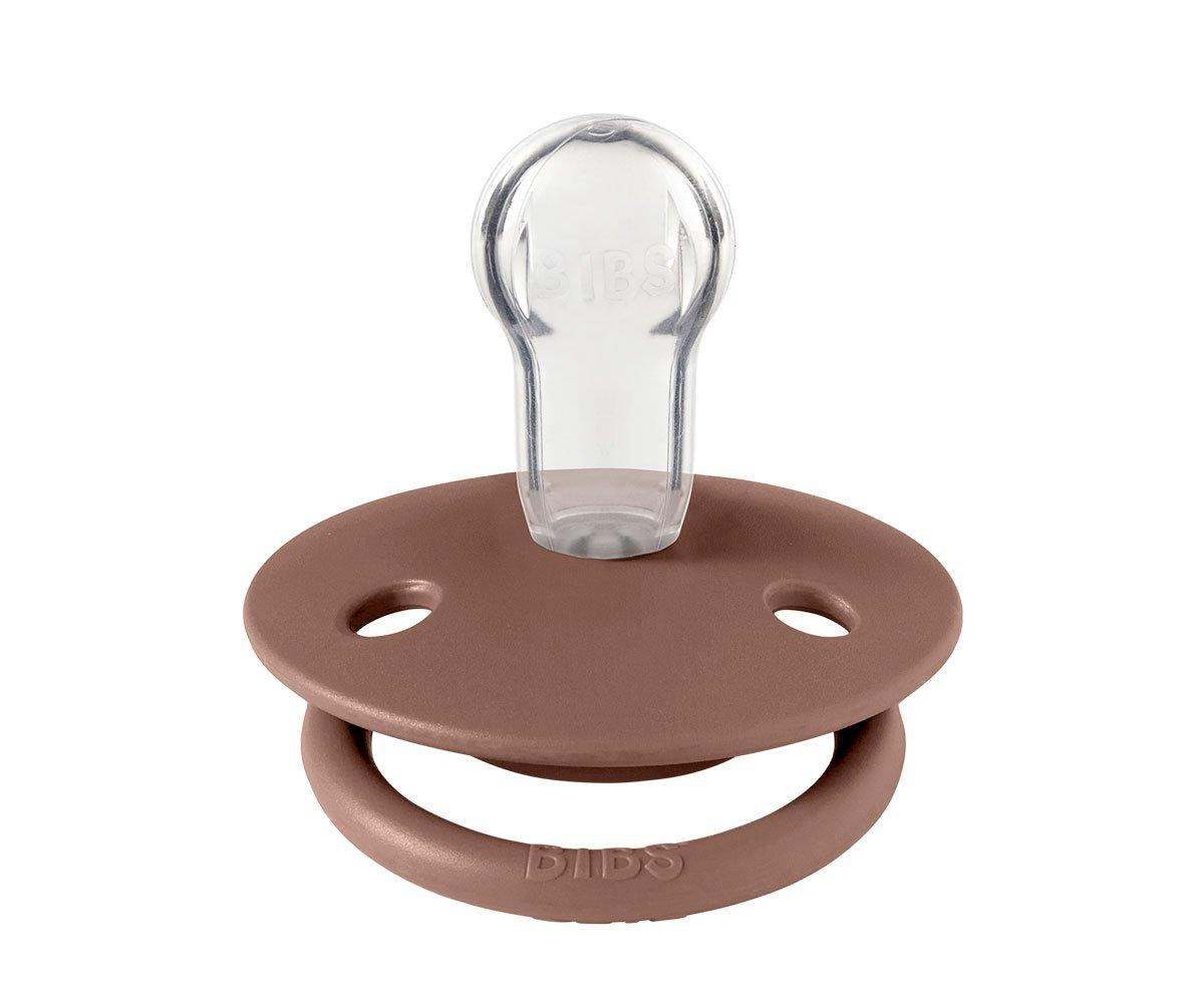 2 Chupetes BIBS De Lux Woodchuck/Blush Silicona
