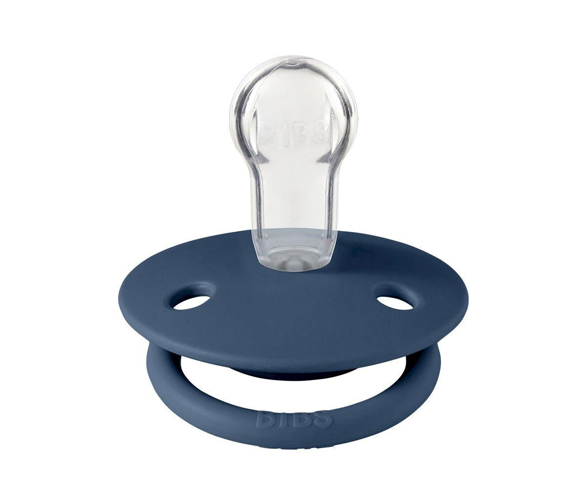 2 Chupetes BIBS De Lux Cloud/Steel Blue Silicona