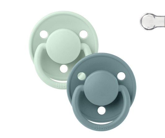 2 Chupetes BIBS De Lux Nordic Mint/Island Sea Silicona