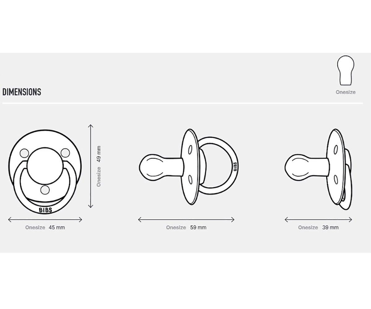 2 Chupetes BIBS De Lux Desert Sand/Sunshine