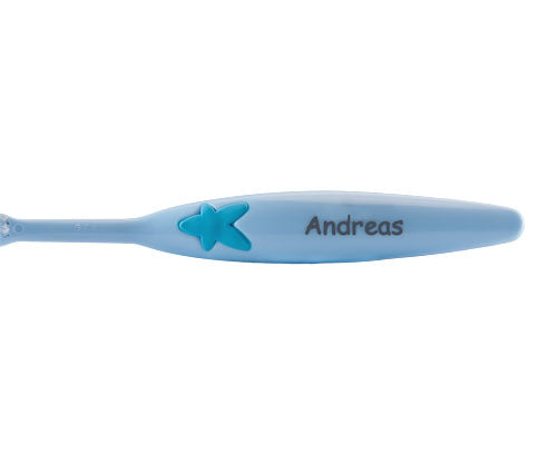 Cepillo Dental Suave Infantil Azul Personalizado