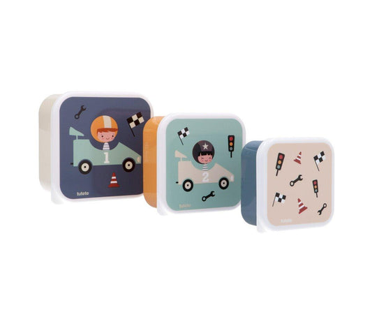 3 Cajas Almuerzo Speed Racers