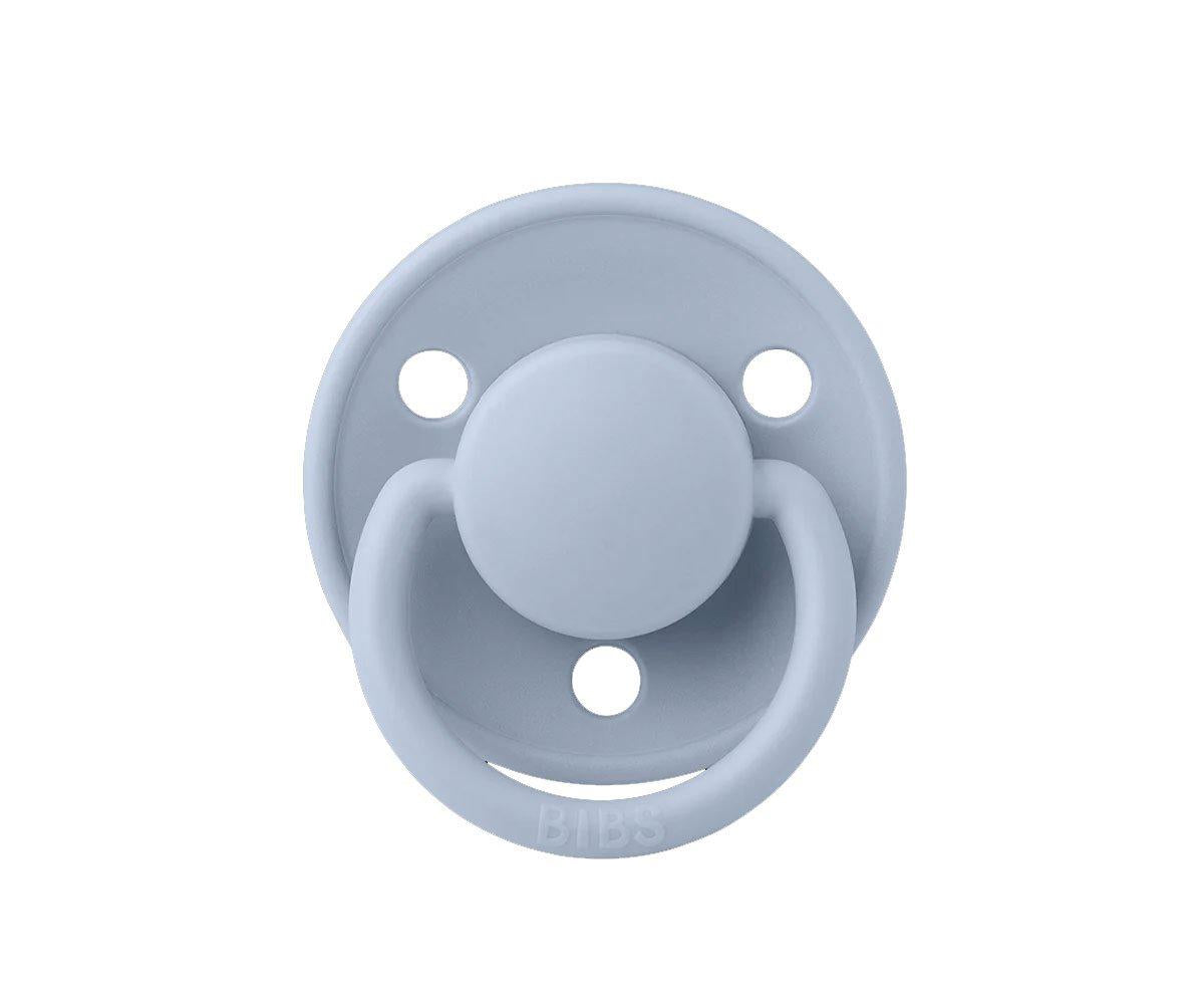 2 Chupetes BIBS De Lux Dusty Blue/Steel Blue Silicona