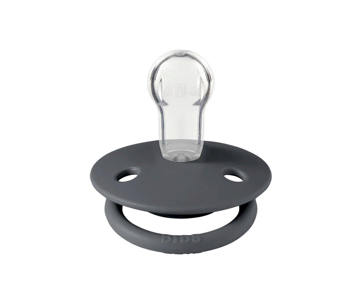 2 Chupetes BIBS De Lux Onesize Sand/Iron Silicona