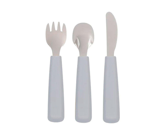 Set 3 Cubiertos Feedie Gris