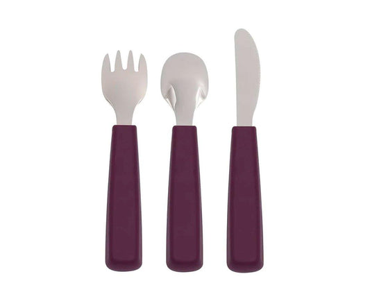 Set 3 Cubiertos Feedie Plum