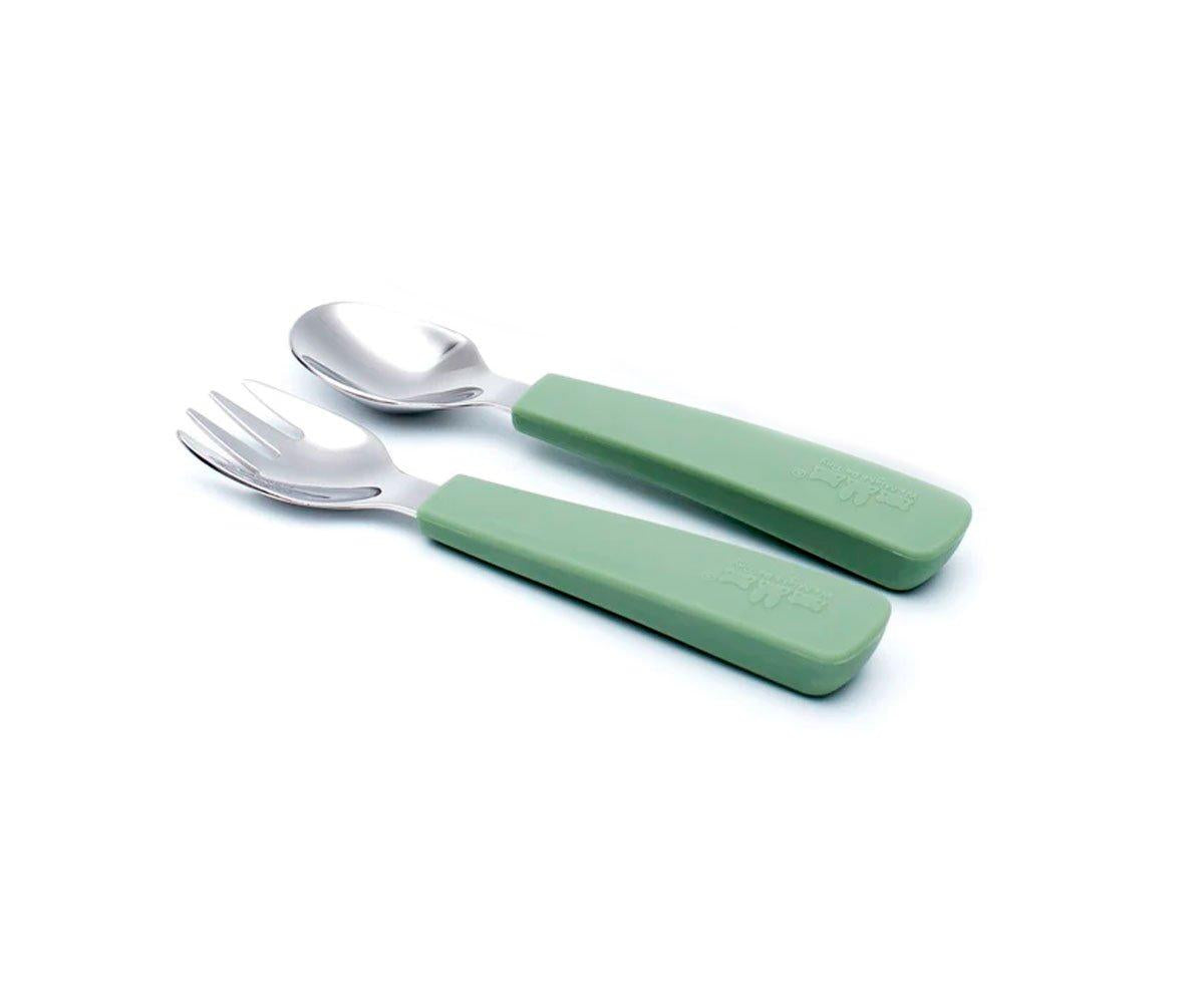Set 2 Cubiertos Feedie Sage