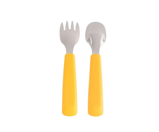 Set 2 Cubiertos Feedie Amarillo