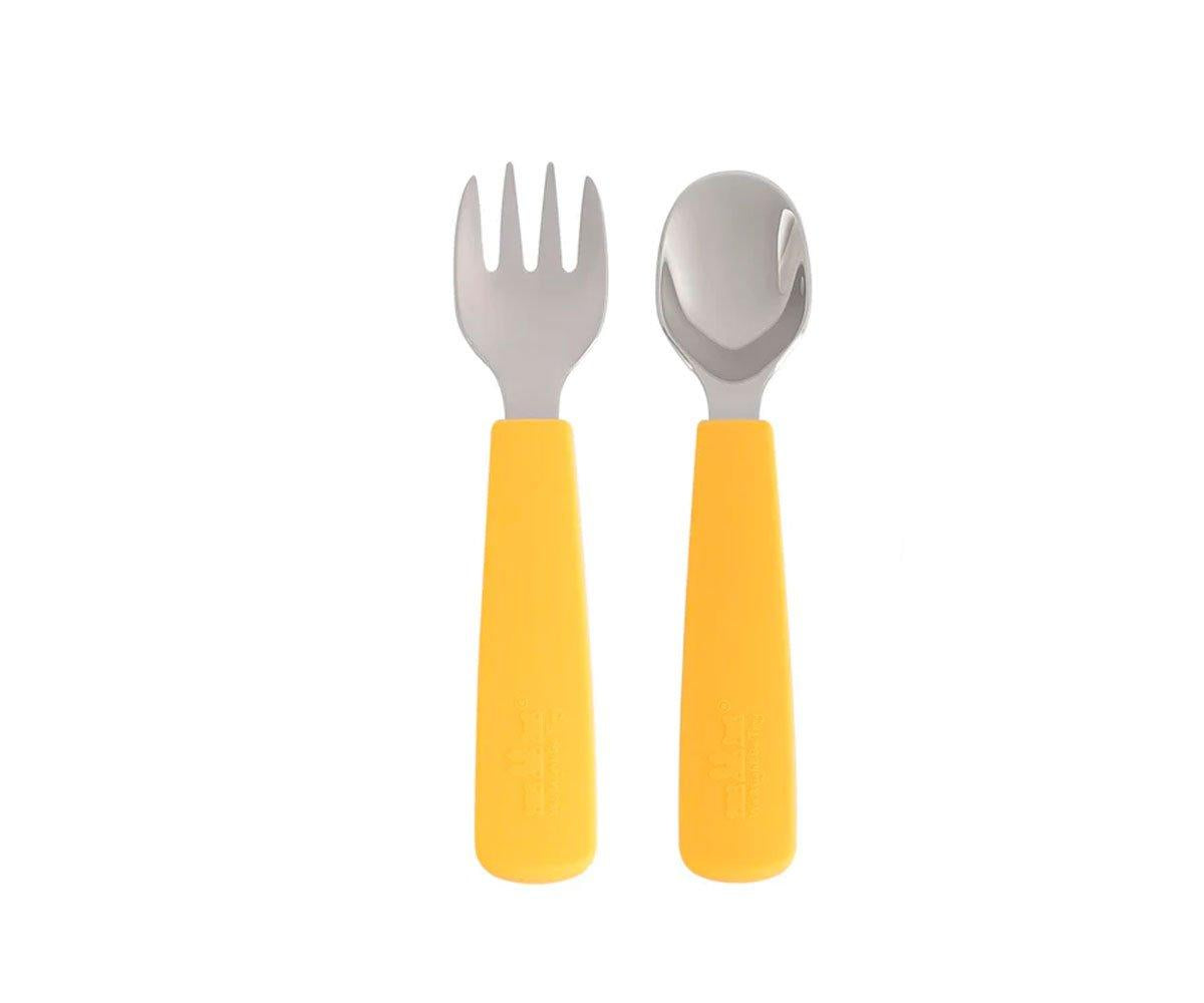Set 2 Cubiertos Feedie Amarillo