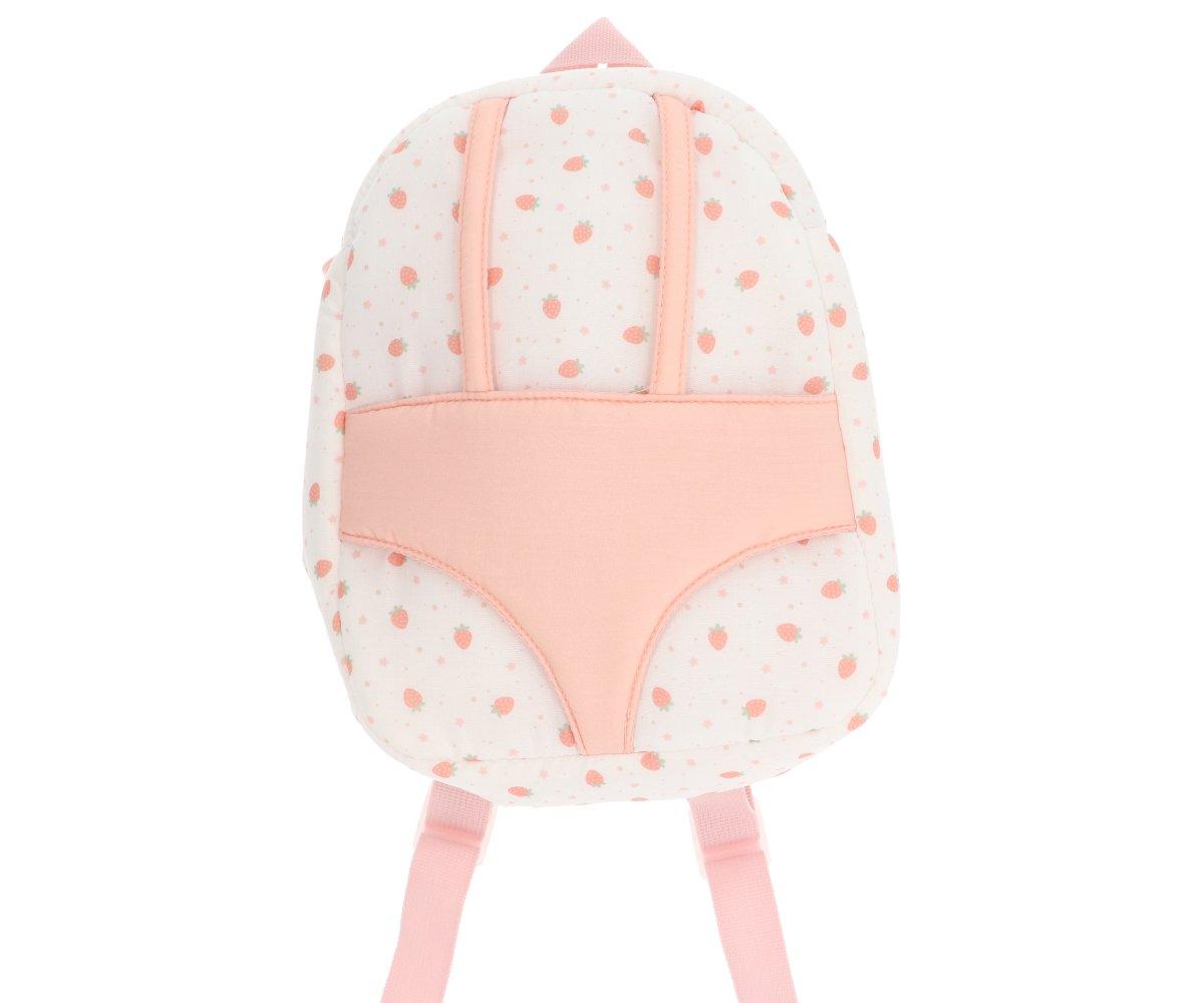 Mochila para Muñecas Strawberries Blanca