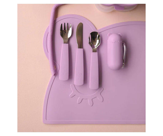 Set 3 Cubiertos Feedie Lilac