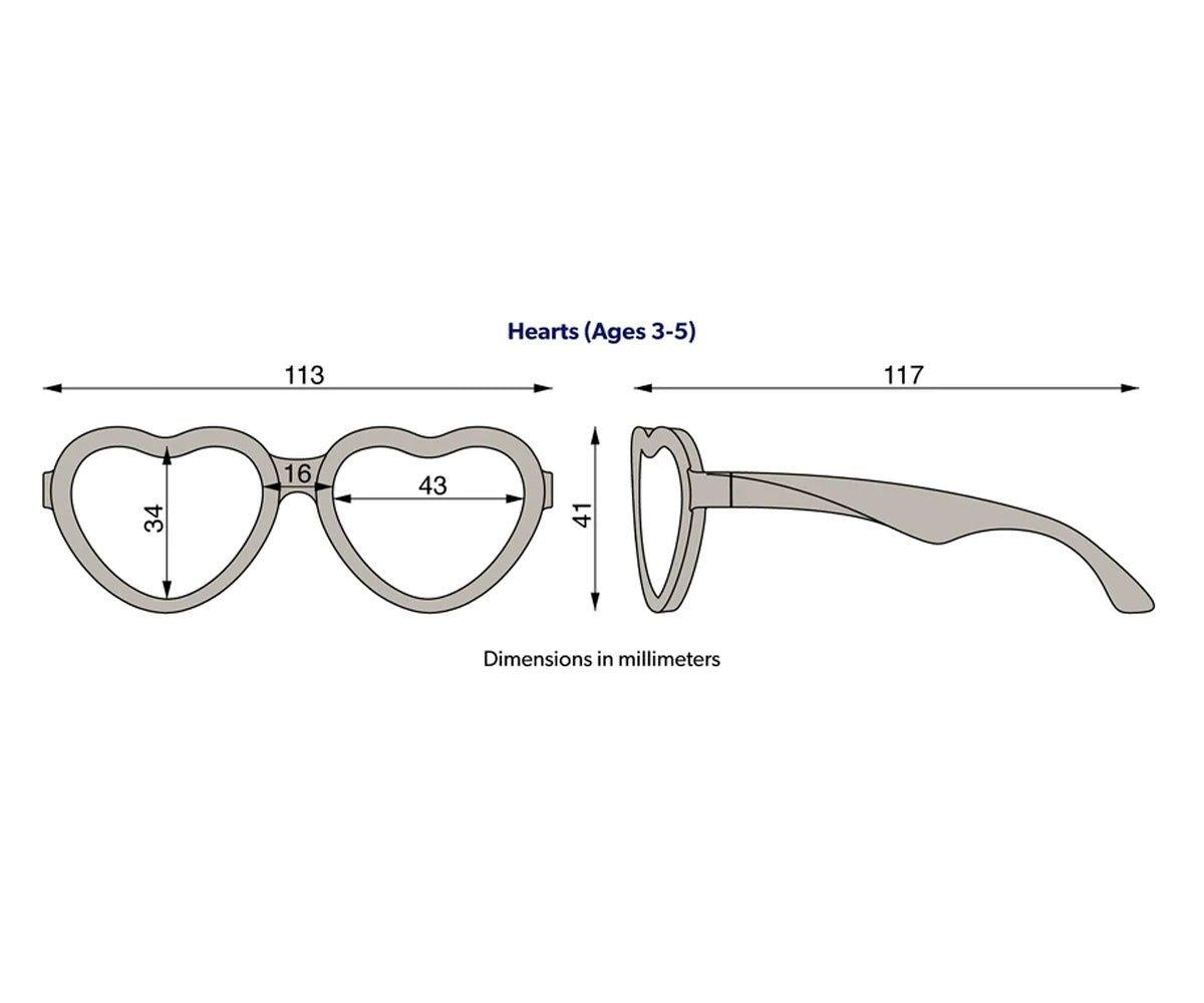Gafas de Sol Flexibles Hearts (3-5años) Sparkle Squad