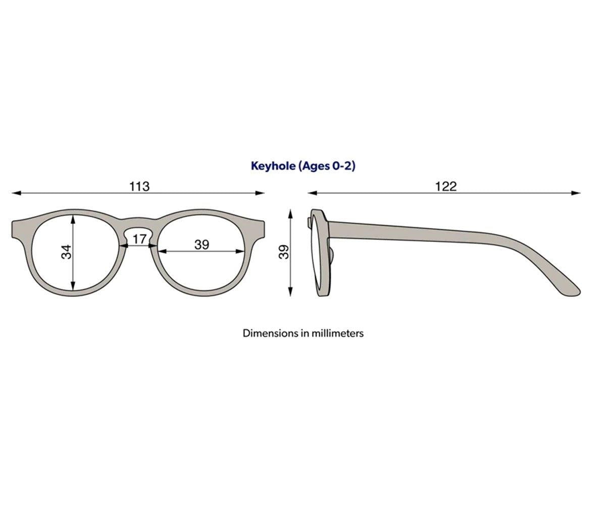 Gafas de Sol Flexibles ECO Keyhole (0-24meses) Soft Sand