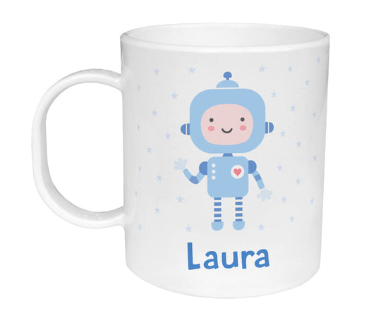 Taza de Plástico Personalizada Robot