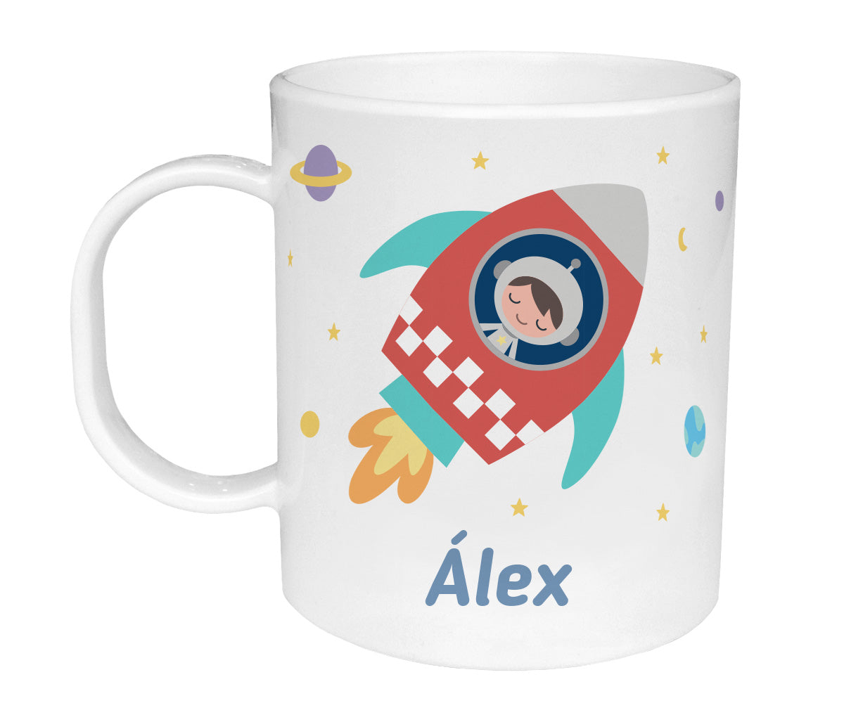 Taza de Plástico Personalizada Espacio