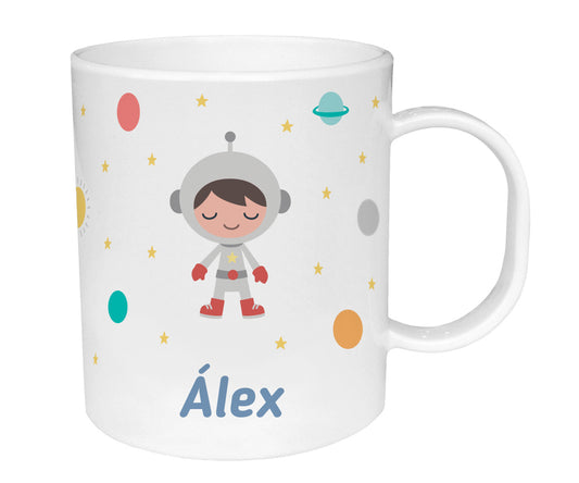 Taza de Plástico Personalizada Espacio