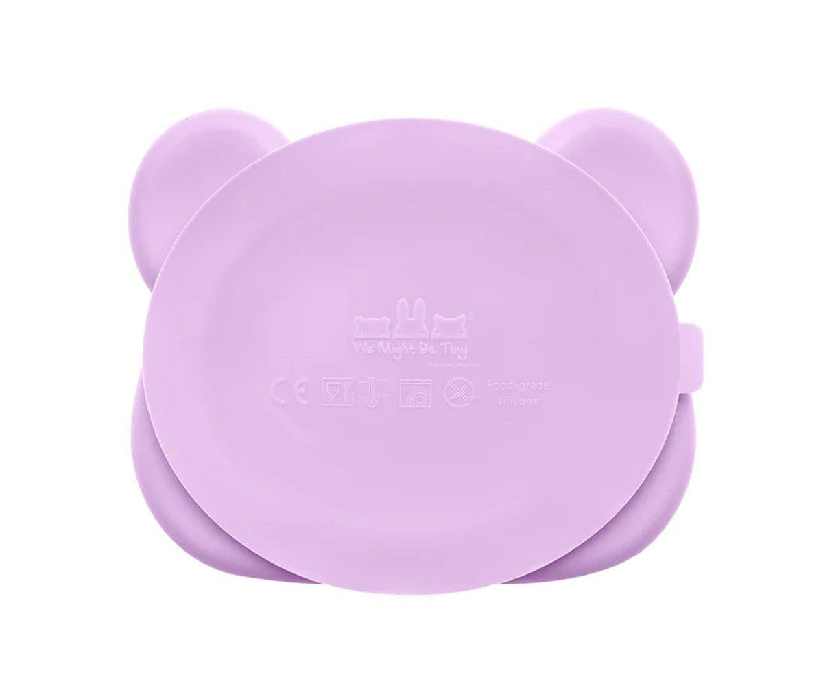 Plato con Ventosa Oso Lilac