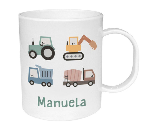 Taza de Plástico Personalizada Trucks