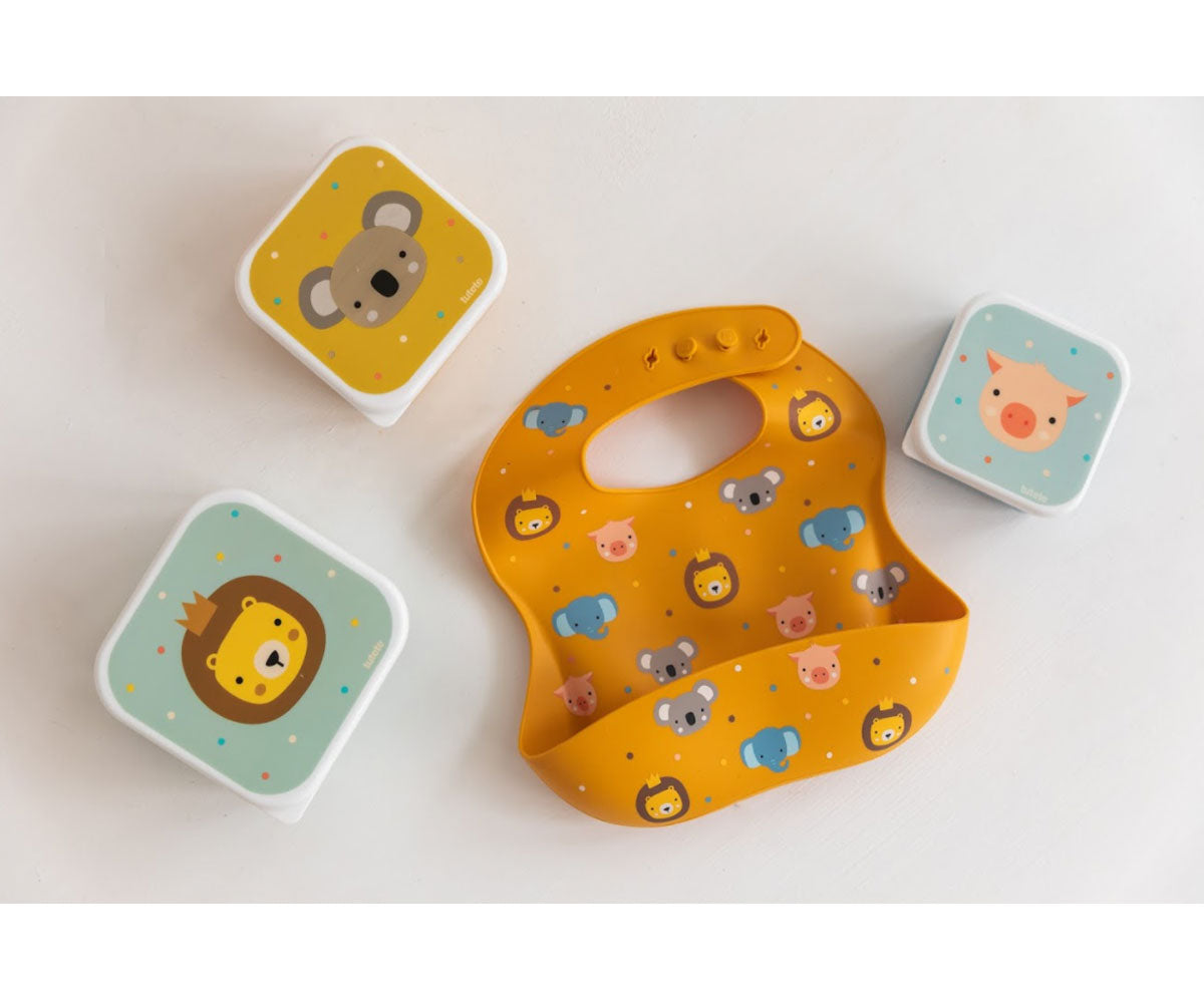 3 Cajas Almuerzo Animal Friends