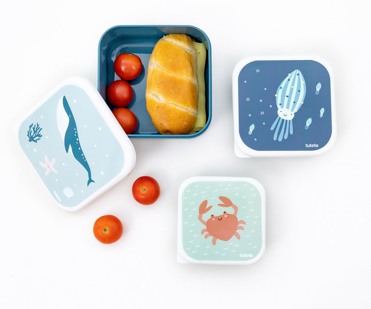 3 Cajas Almuerzo Animal Friends