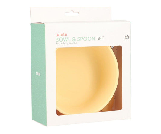 Bol Silicona + Cuchara Acero Sun