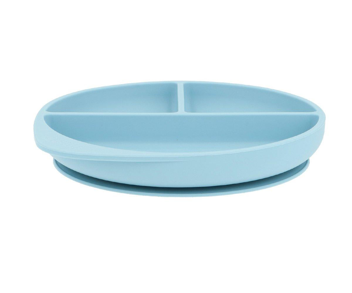 Plato Silicona con Ventosa Sky Blue