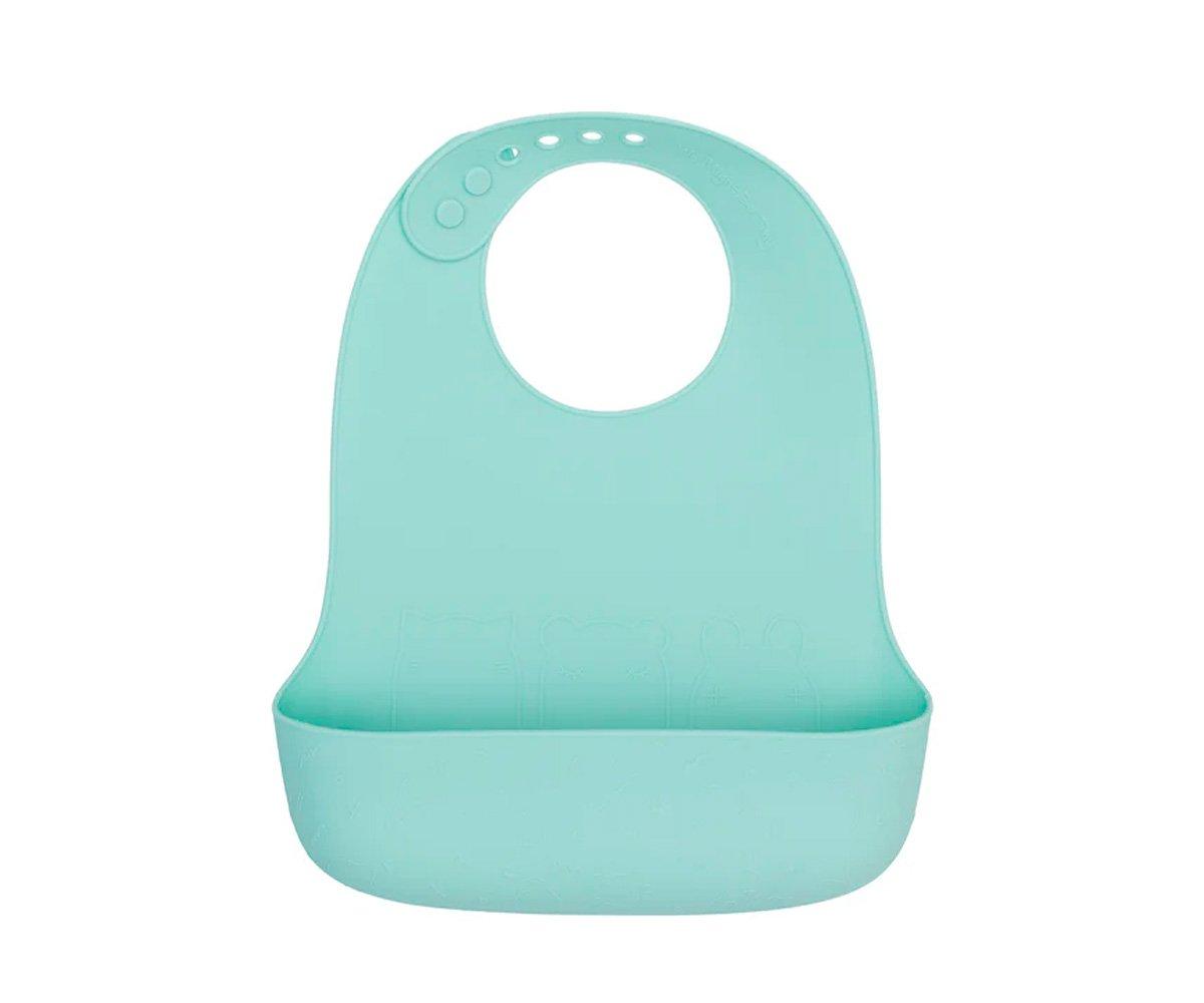 2 Babero Catchie 2.0 Silicona Mint & Grey