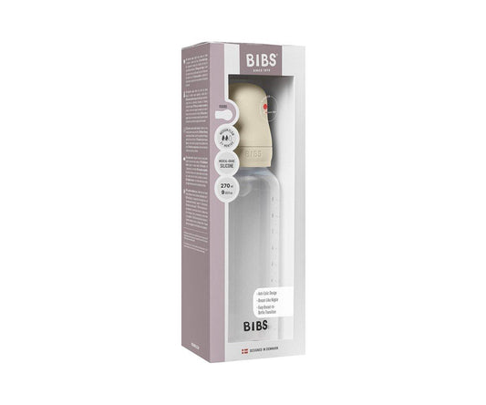 Biberón Plástico BIBS Silicona Ivory 270ml