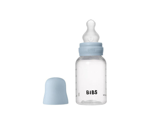 Biberón Plástico BIBS Silicona Baby Blue 150ml