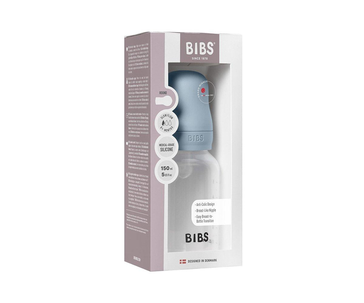 Biberón Plástico BIBS Silicona Baby Blue 150ml