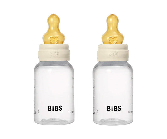 2 Biberones Plástico BIBS Látex Ivory 150 ml