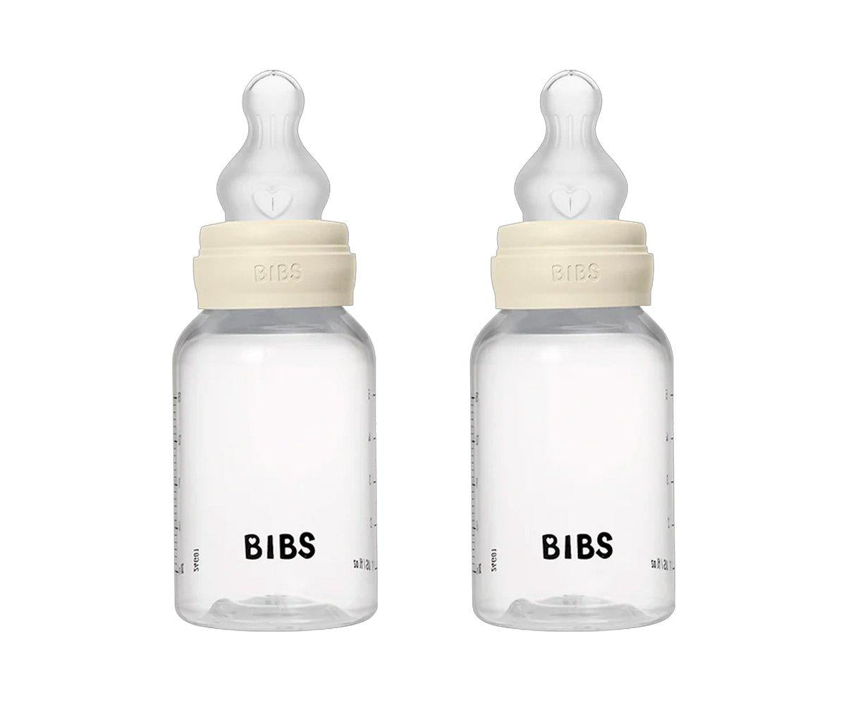 2 Biberones Plástico BIBS Silicona Ivory 150 ml