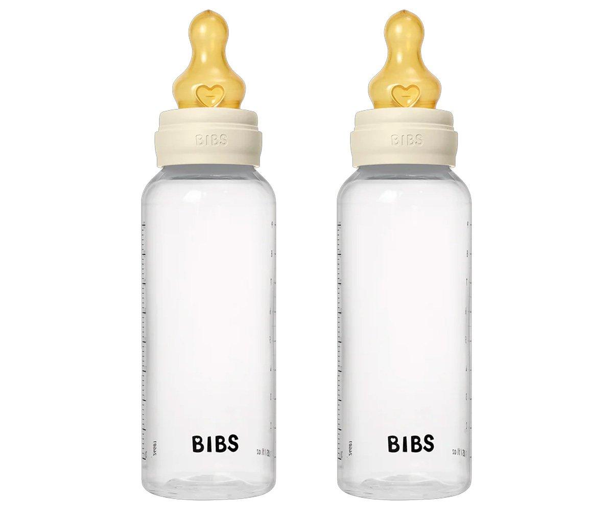 2 Biberones Plástico BIBS Látex Ivory 270 ml